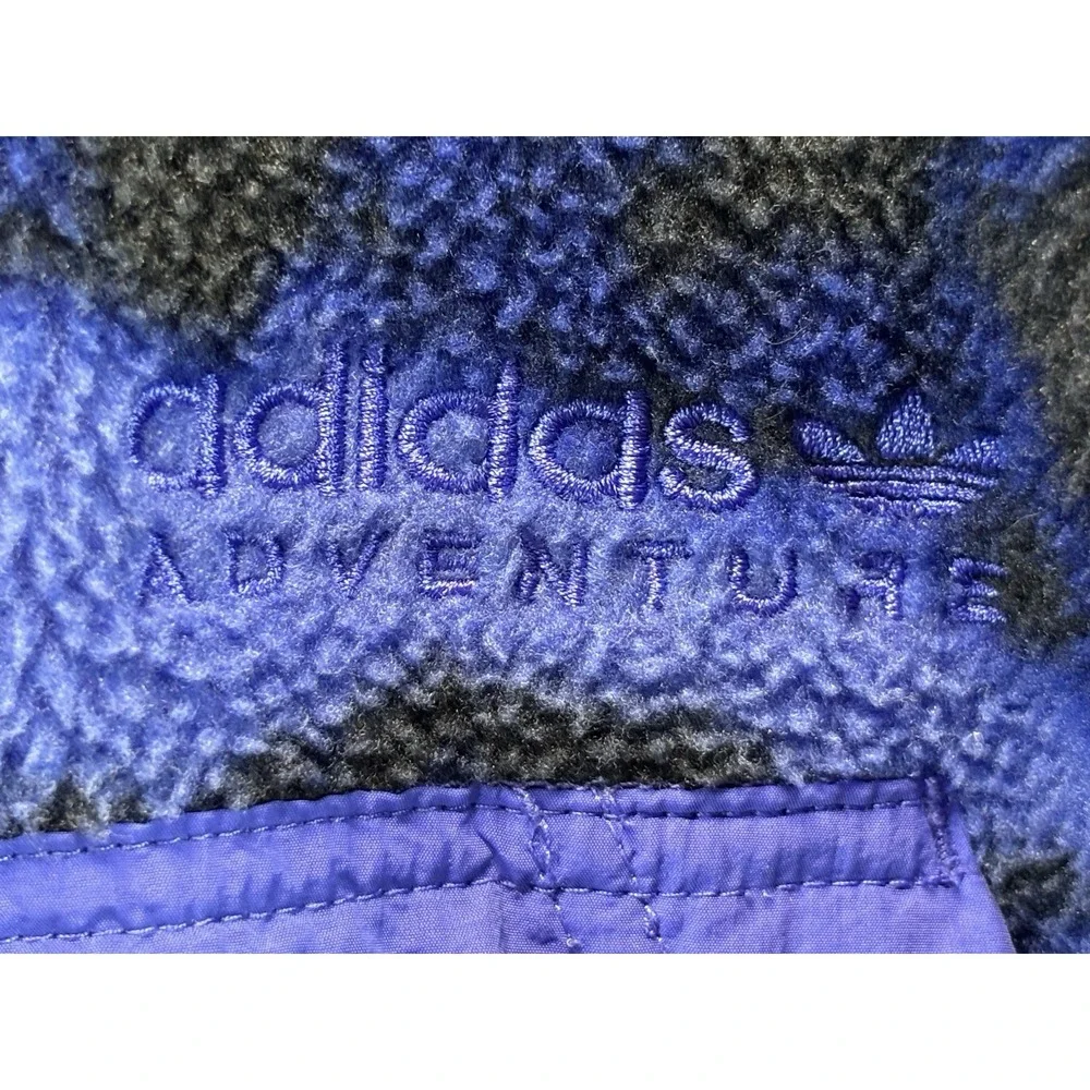 Adidas Men's Adventure Polar Fleece Allover Print Hoodie In Sonic Ink XL